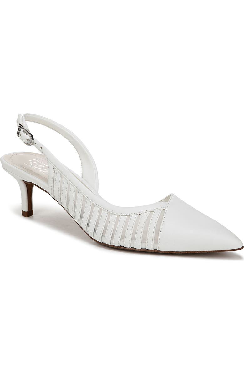 Franco Sarto Karina Slingback Pump, Main, color, Bright White