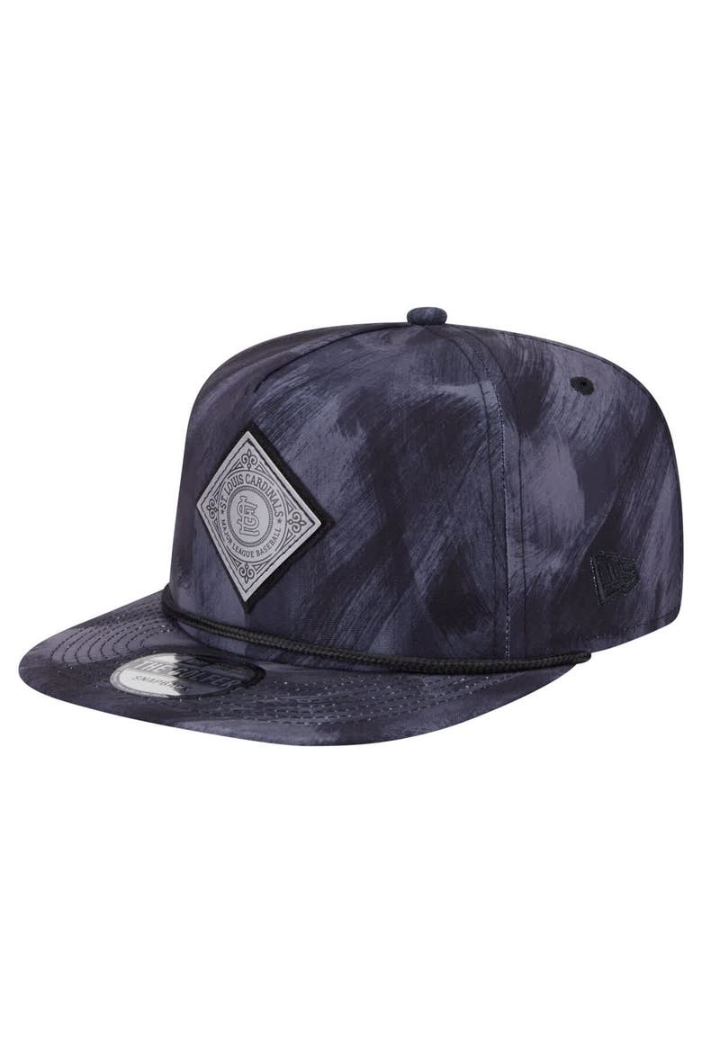 Men's New Era Navy St. Louis Cardinals Printed Golfer Snapback Hat, Main, color, Navy