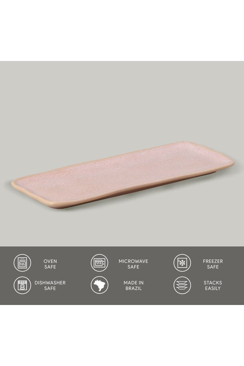 Rectangular Platter Medium Set of 4, Alternate, color, Litchi