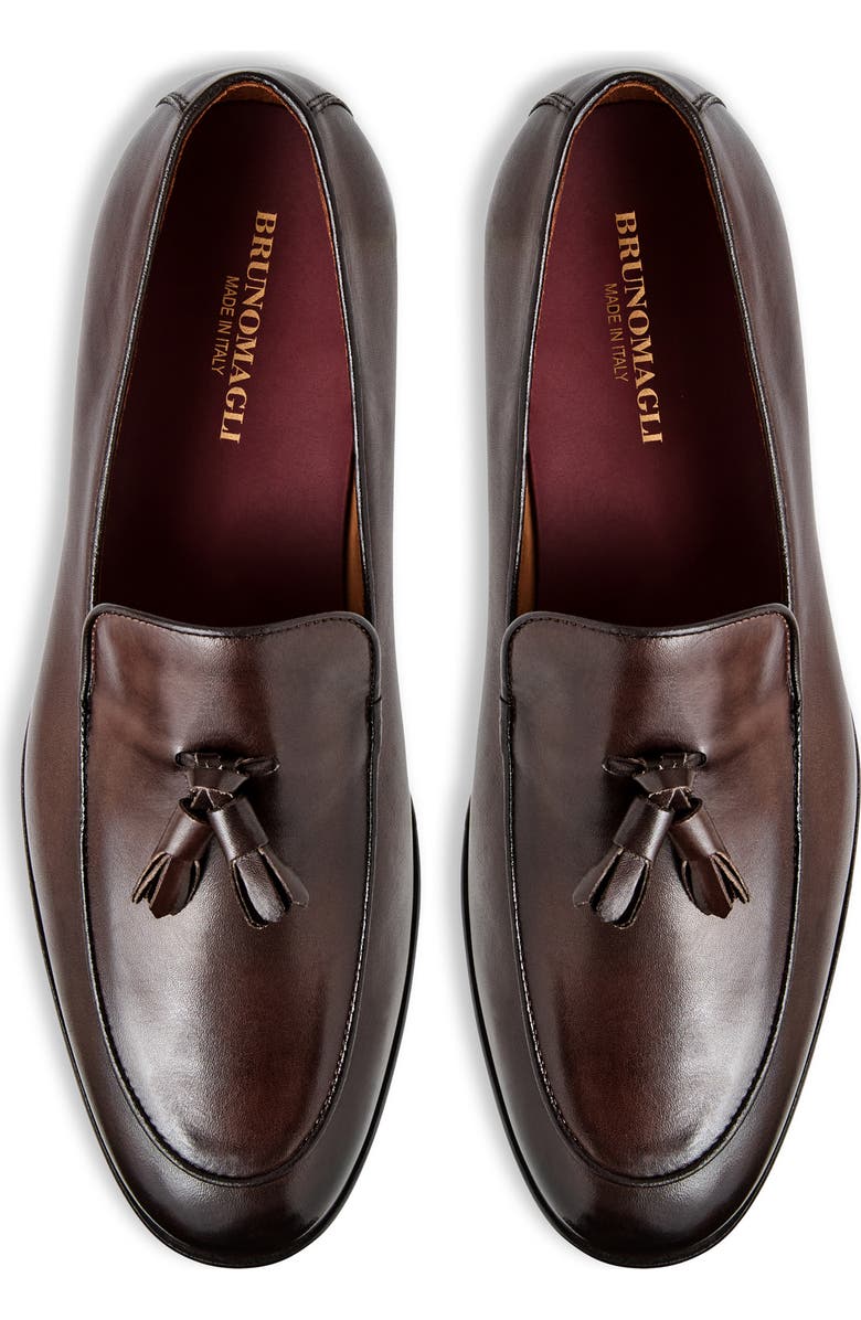 Bruno Magli Hugo Tassel Loafer, Alternate, color, Dark Brown