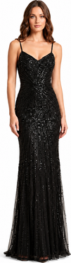 LARA New York Strapless Beaded Gown