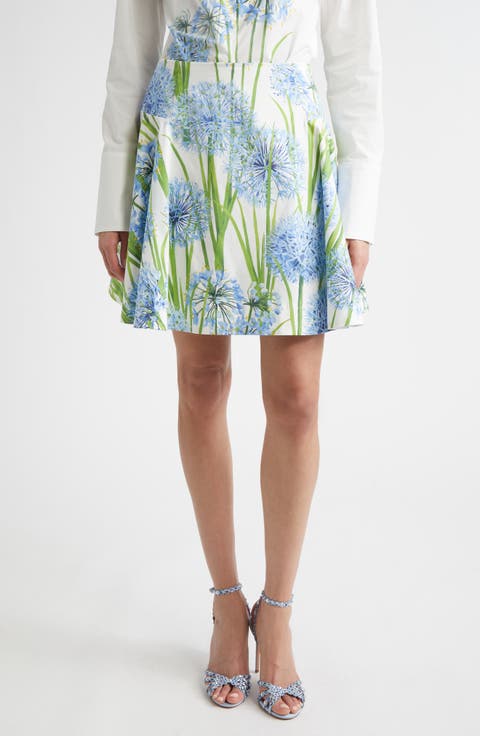 Allium Cotton Stretch Poplin Skirt