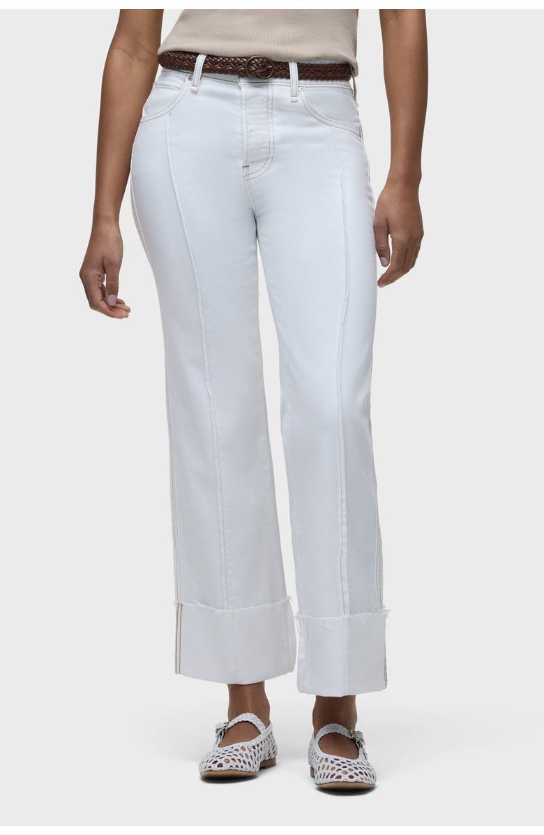 Hudson Jeans Rosie Pintucked Cuffed Wide Leg, Main, color, White