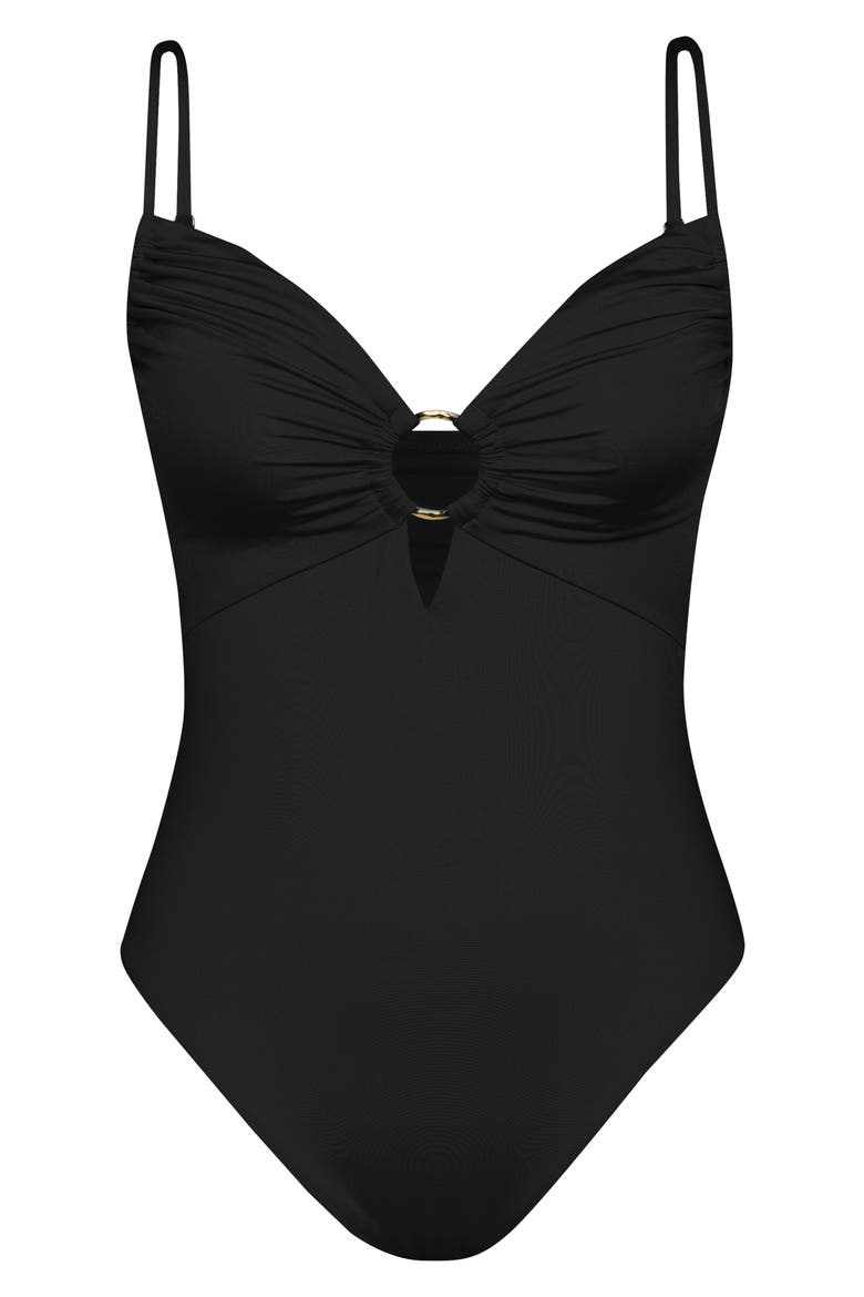 Solids Sweetheart One-Piece Swimsuit, Alternate, color, BLACK