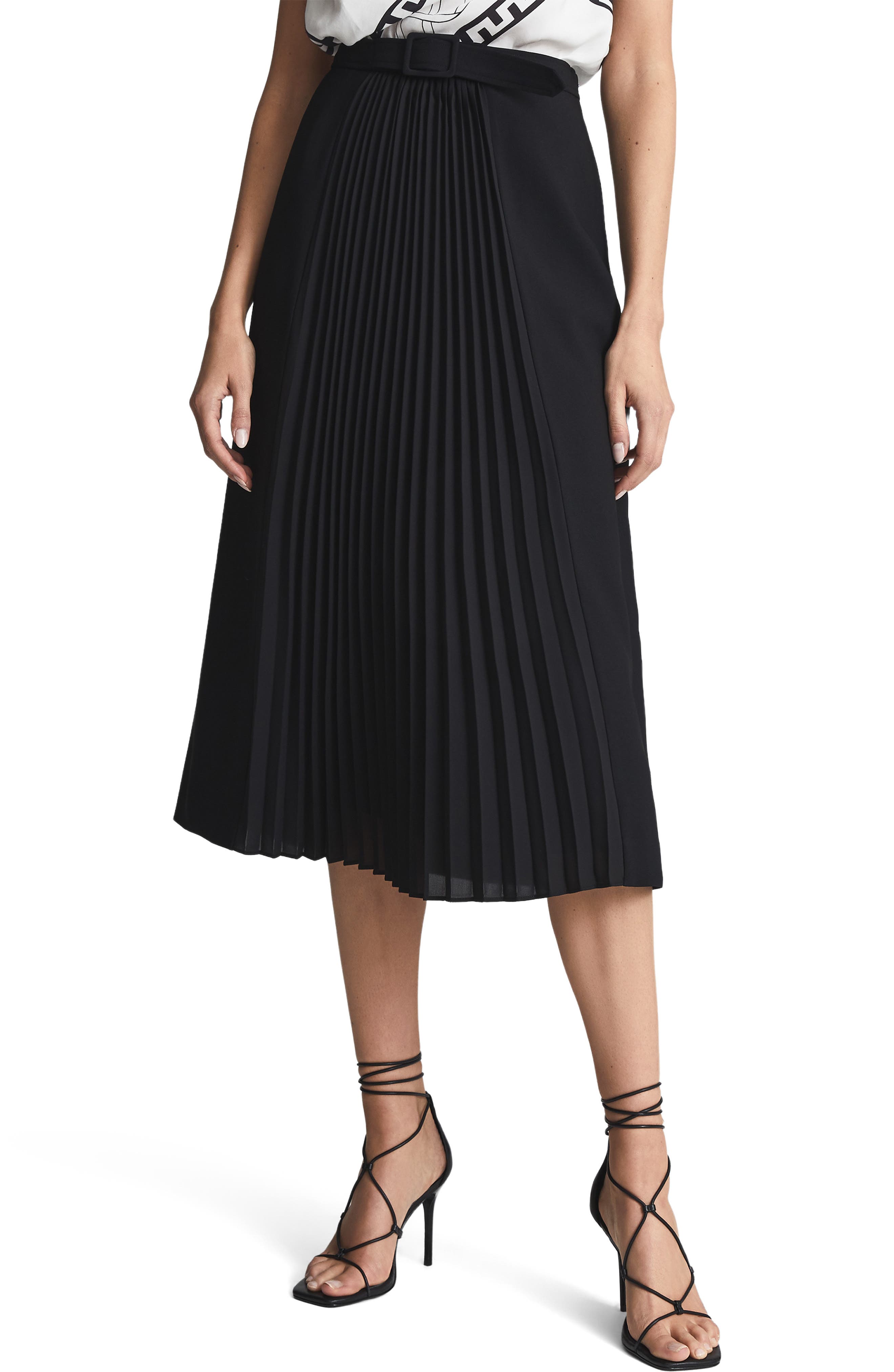 Reiss Drew Pleated Skirt