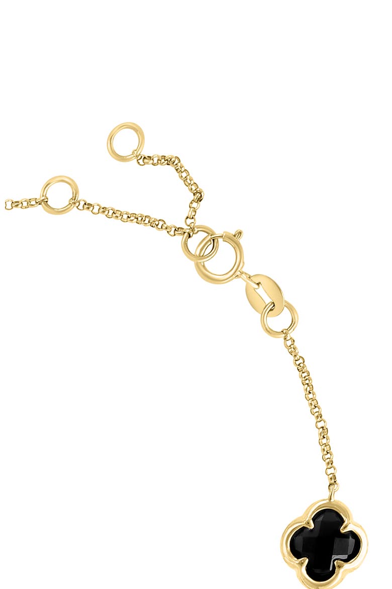 14K Yellow Gold ,Onyx Bracelet, Alternate, color, Hematite and FW Blush Pearl