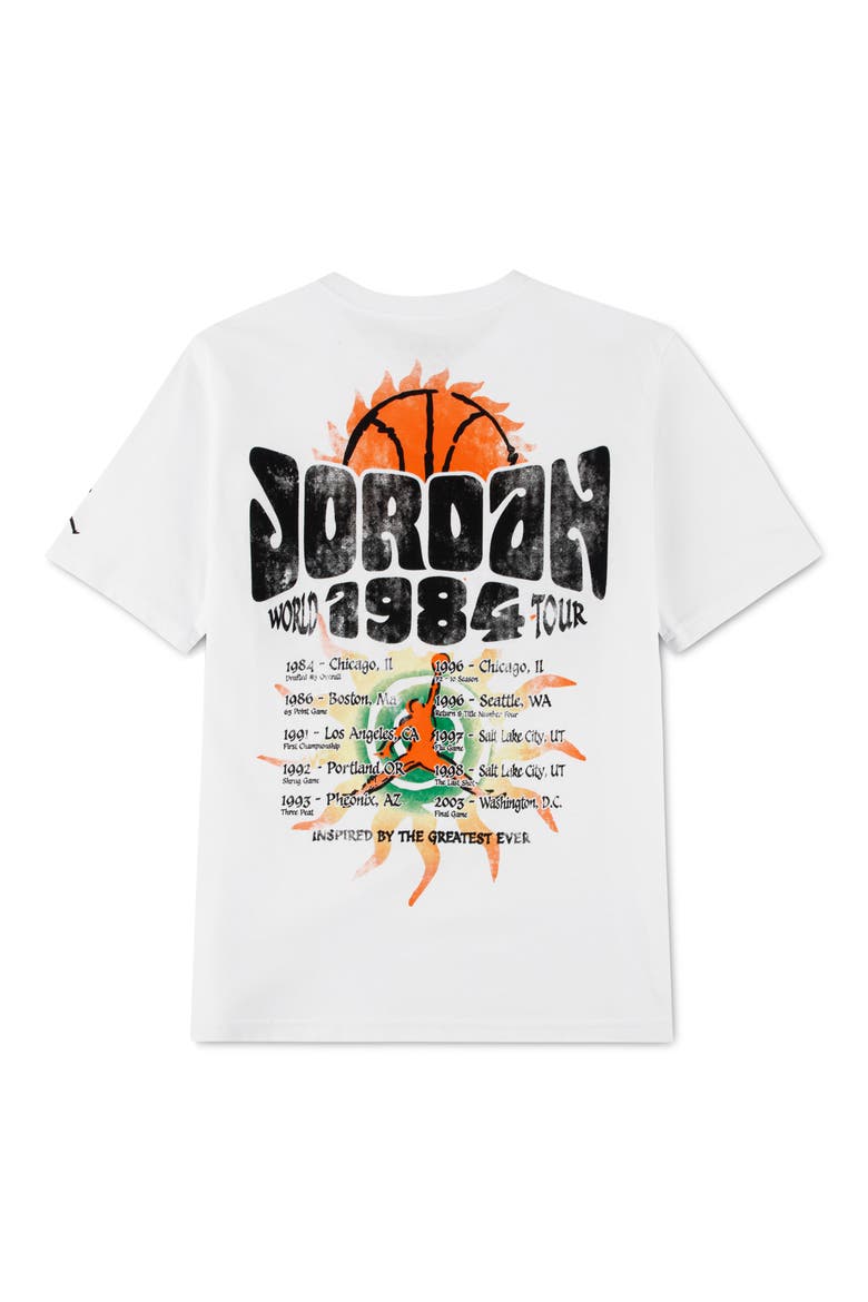 Kids' MJ 1984 World Tour XXIII Graphic T-Shirt, Alternate, color, WHITE