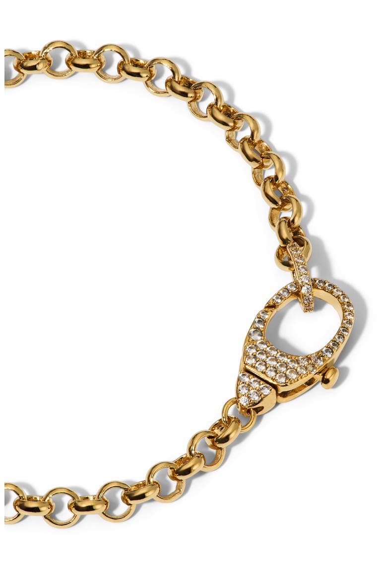 Gemini Pavé Line Bracelet, Alternate, color, GOLD
