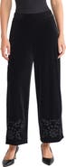 Jones New York Embroidered Wide Leg Crop Pants