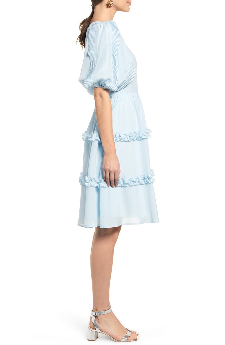 Rachel Parcell Ruffle Sleeve Dress, Alternate, color, 