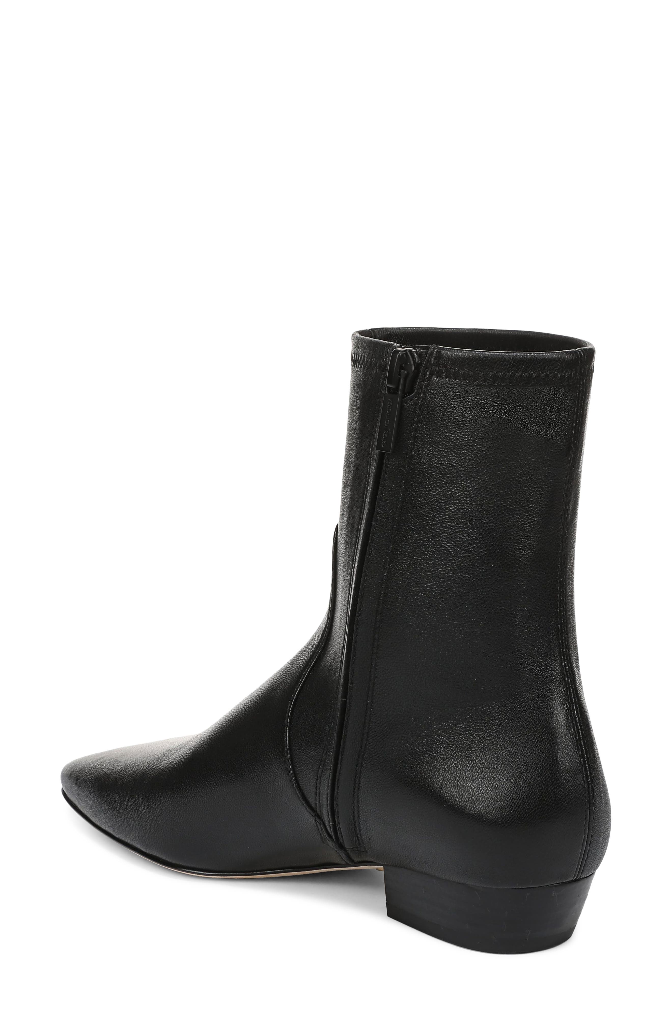 Glinda Leather Bootie, Alternate, color, BLACK NAPPA