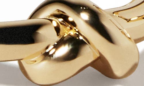 Jennifer Fisher Knot Baby Hoop Earrings In Yellow Gold