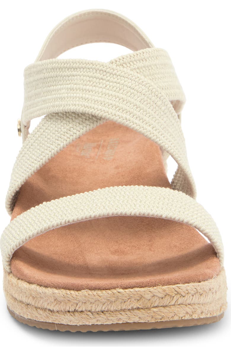 SKECHERS x Martha Stewart Arch Fit<sup>®</sup> Beverlee Espadrille Wedge Sandal, Alternate, color, Off White