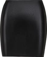 Commando Faux Leather Miniskort