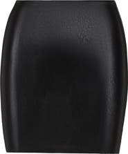 Commando Faux Leather Miniskort