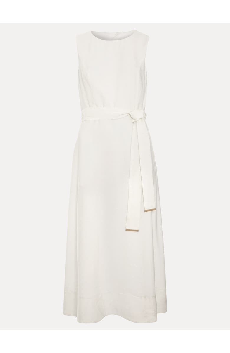 Phase Eight Marta Tie Belt Midi Dress, Alternate, color, White