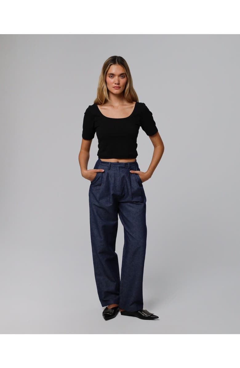 JUANA High Rise Trousers, Alternate, color, Denim