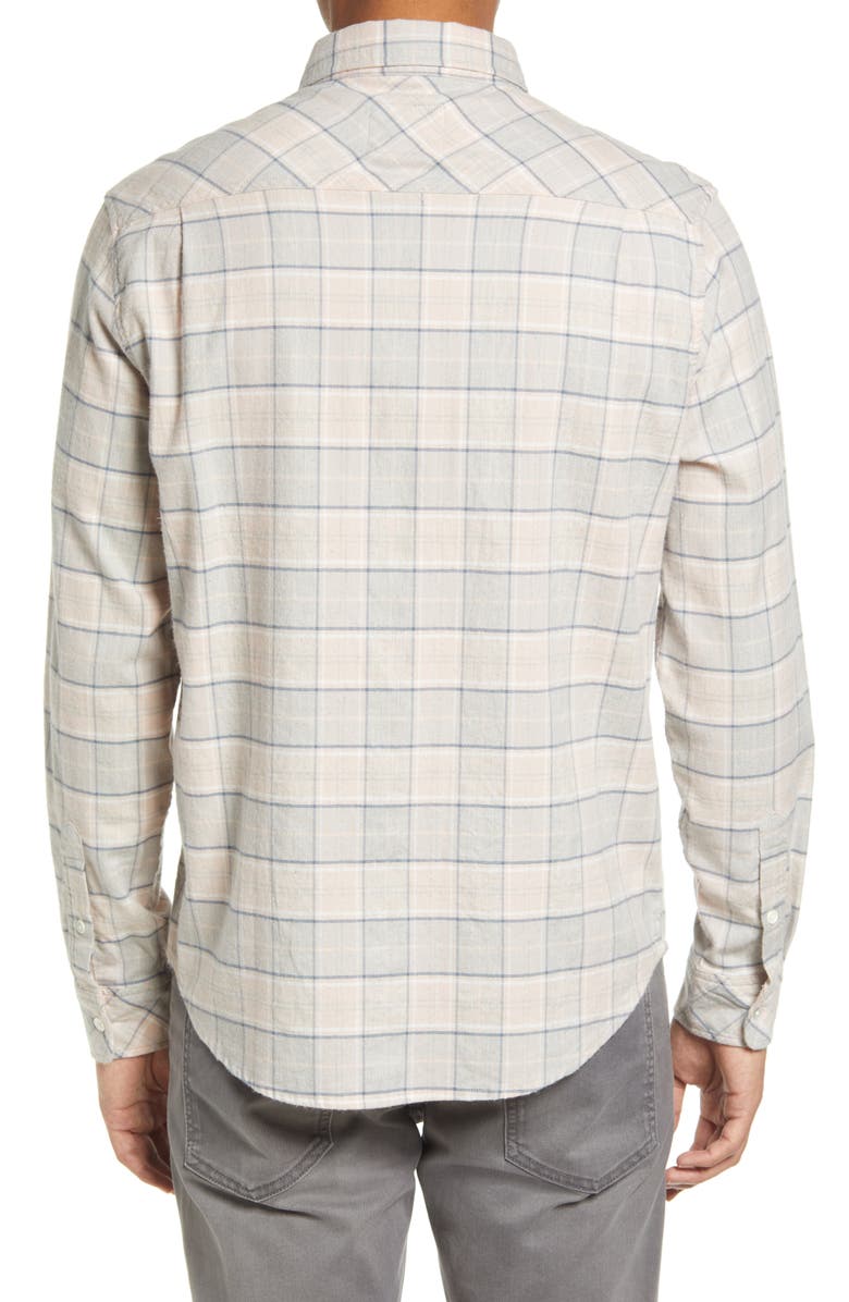 Rails Reid Plaid Stretch Cotton Button-Down Shirt, Alternate, color, 