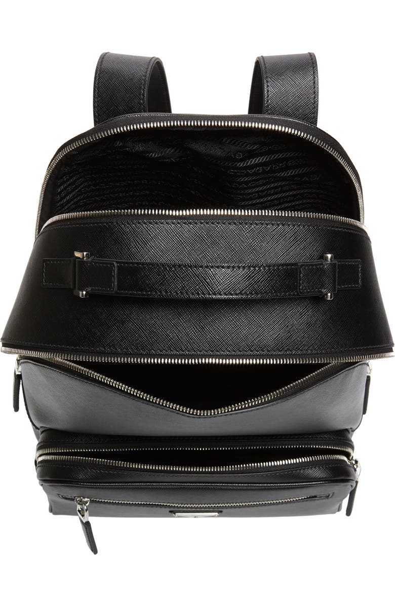 Prada Saffiano Leather Travel Backpack, Alternate, color,