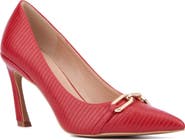 NEW YORK AND COMPANY Katerina Croc Embossed Faux Leather Pump