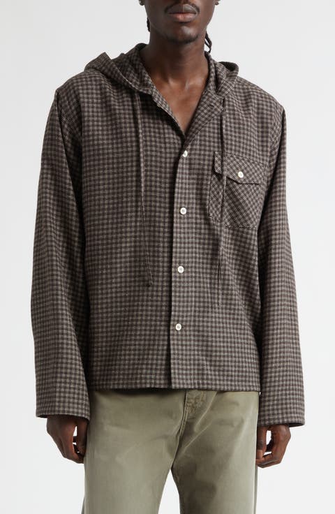 Merle Hooded Check Overshirt