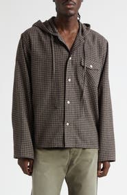 STOCKHOLM SURFBOARD CLUB Merle Hooded Check Overshirt