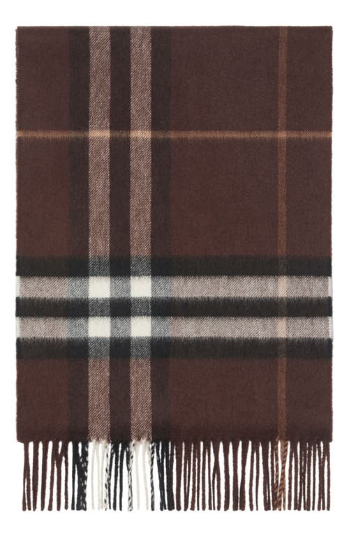 Burberry Giant Check Cashmere Scarf Accessories In Brown
