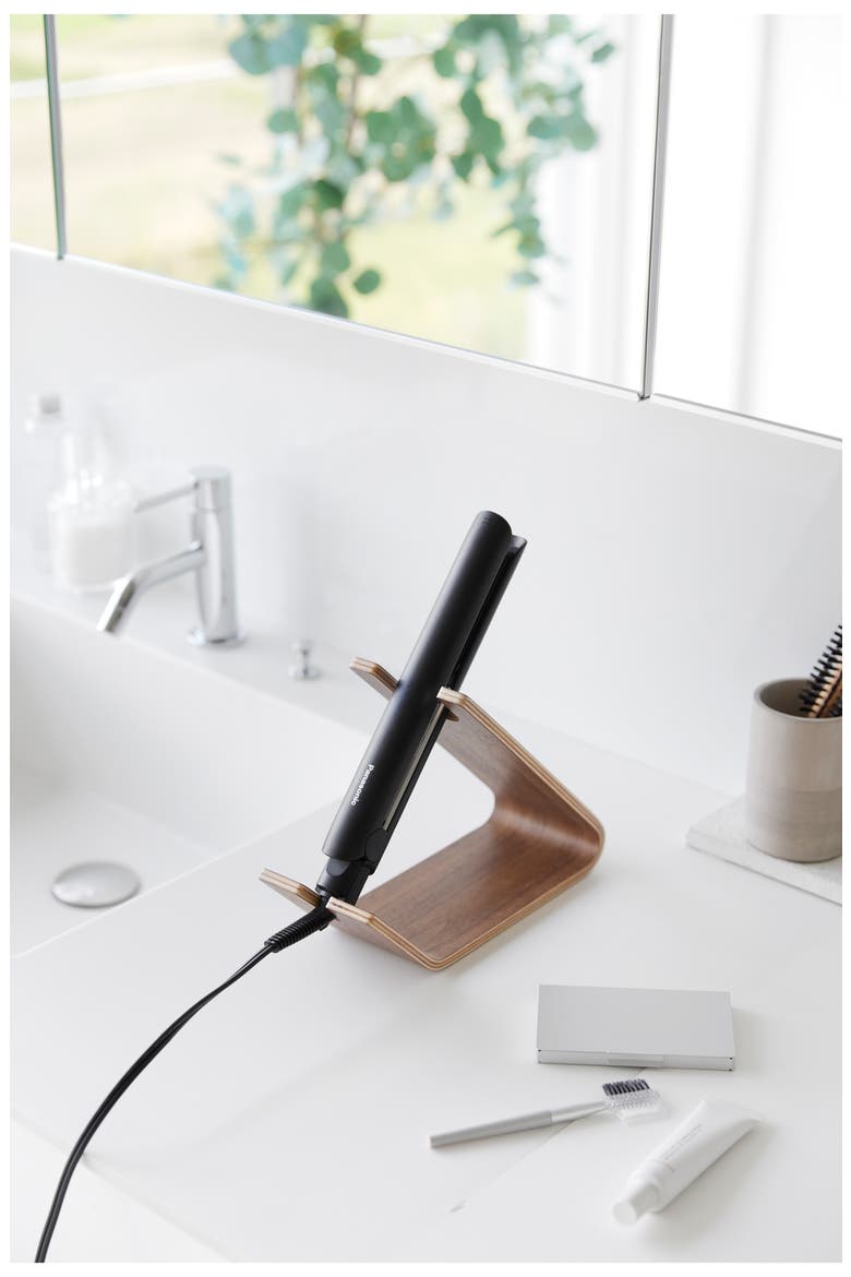Hair Dryer & Iron Stand, Alternate, color, WALNUT