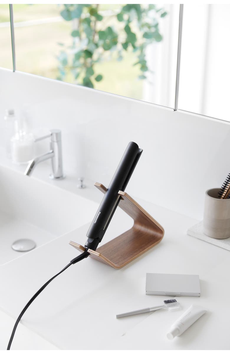 Yamazaki Hair Dryer & Iron Stand, Alternate, color, Walnut