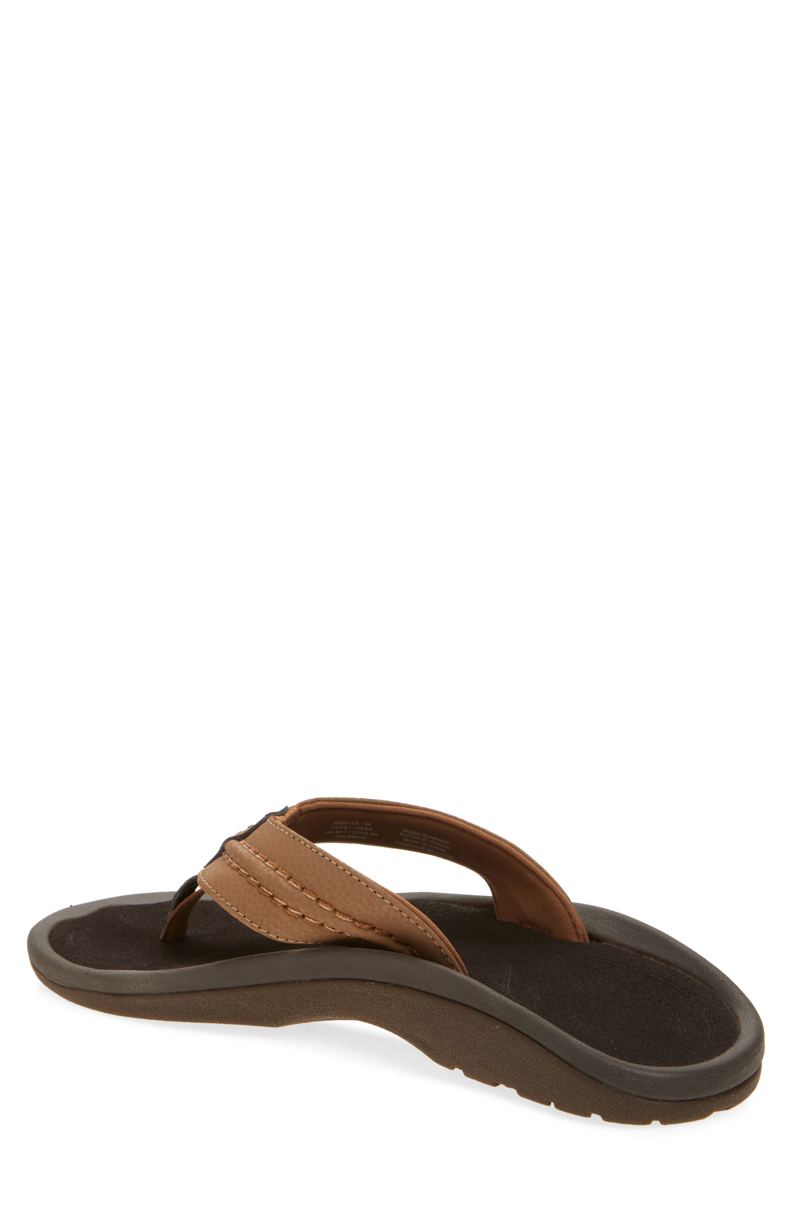 OluKai Hokua Flip Flop, Alternate, color, Rock / Black