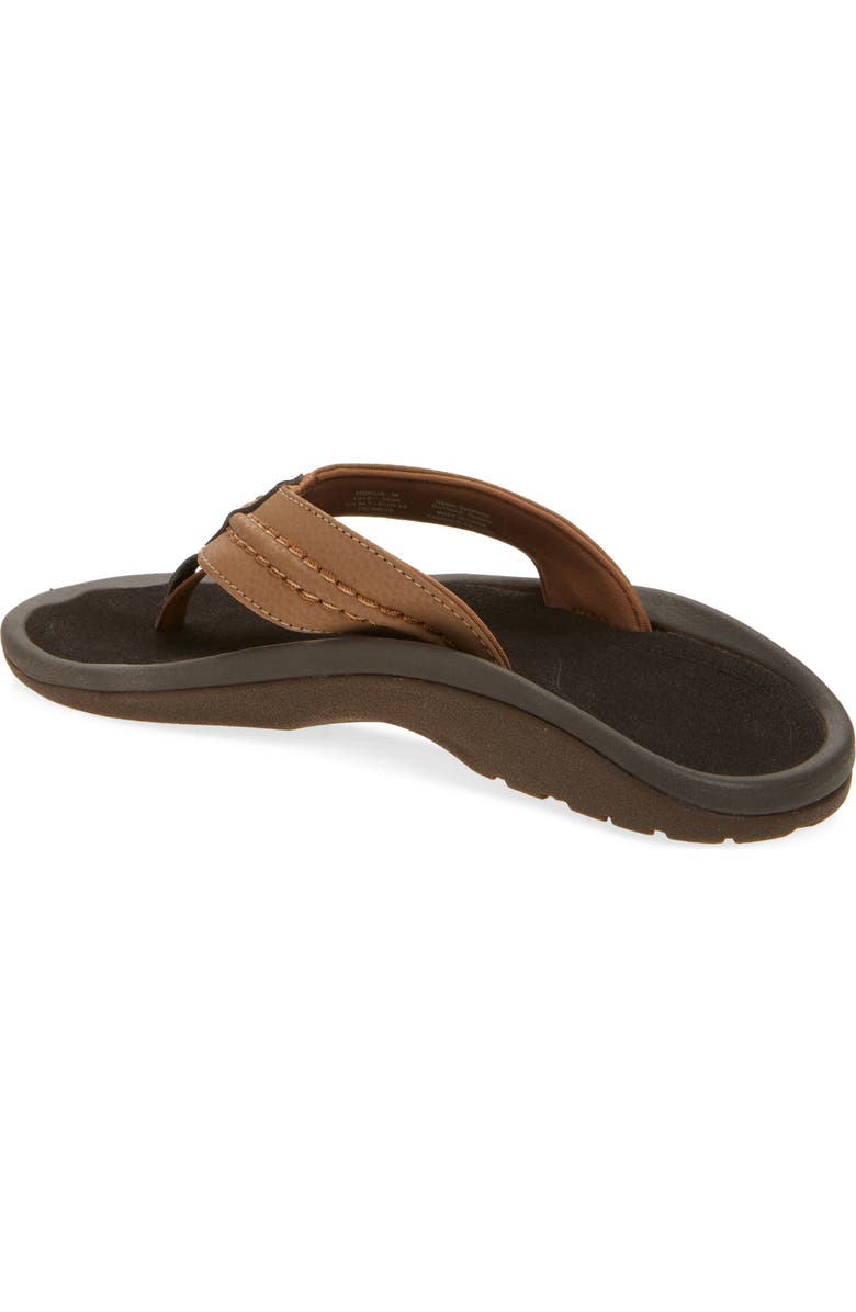 OluKai Hokua Flip Flop, Alternate, color, Rock / Black