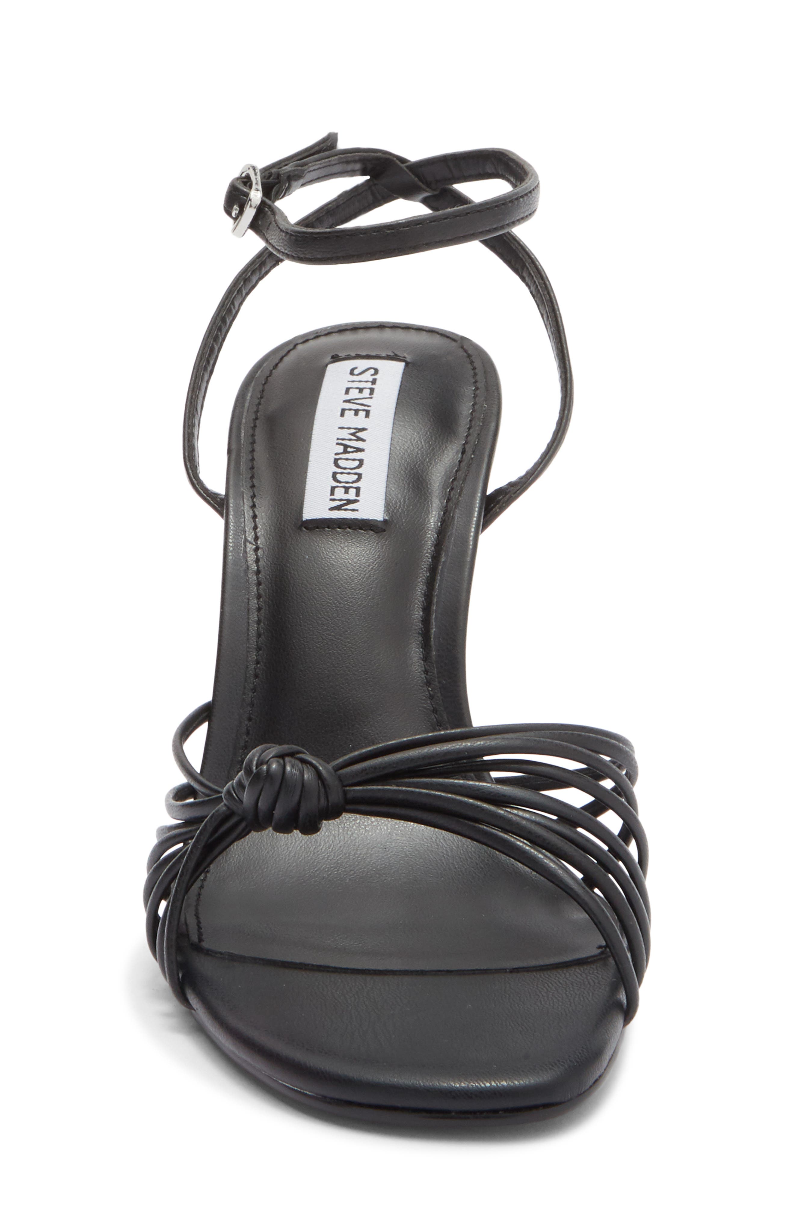 Steve Madden Tracy Ankle Strap Sandal, Alternate, color, Black