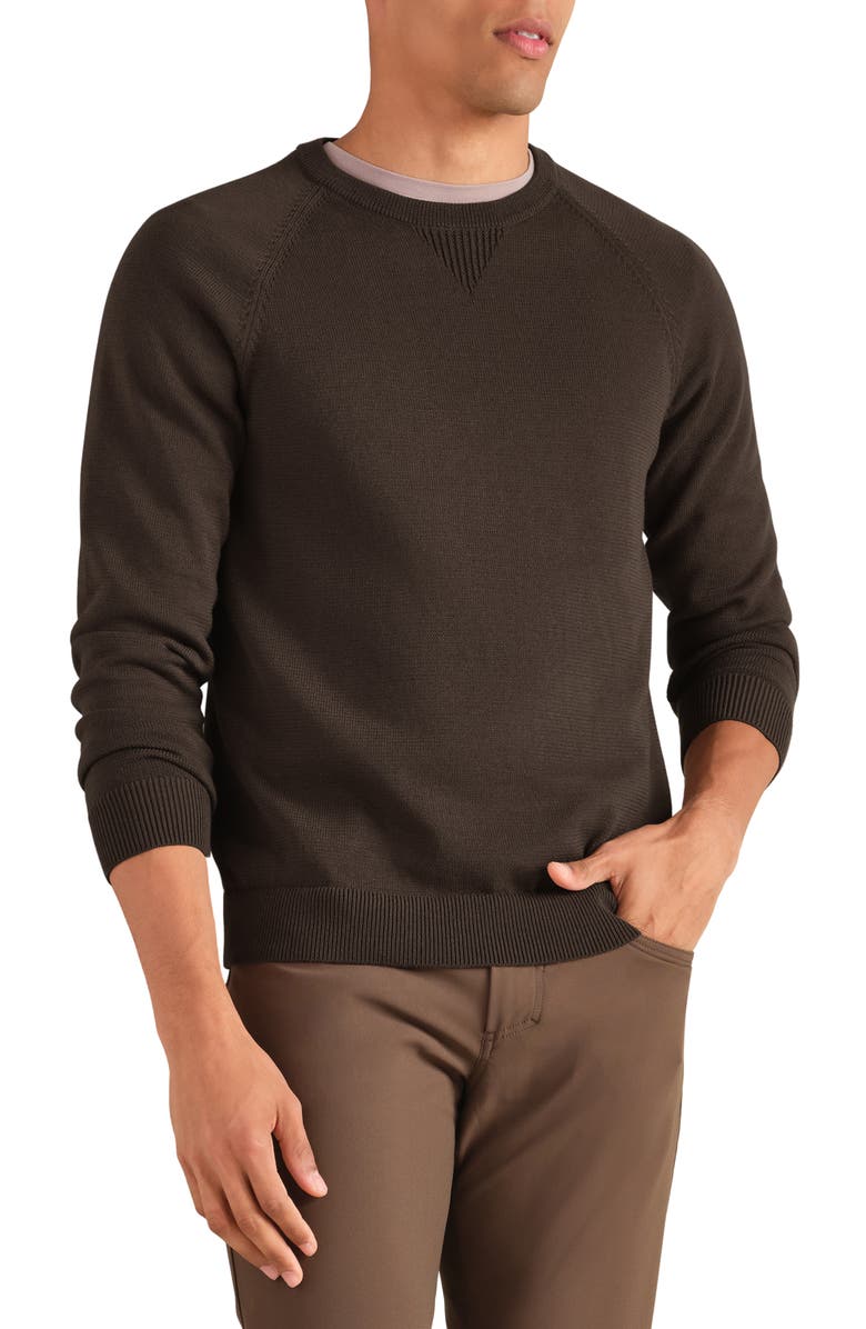 Rhone Commuter Crewneck Sweater, Main, color, Cafe Noir