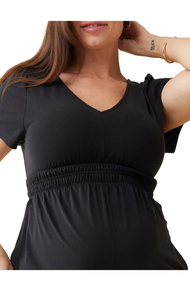 Ingrid & Isabel KNIT ROMPER, Alternate, color, Black