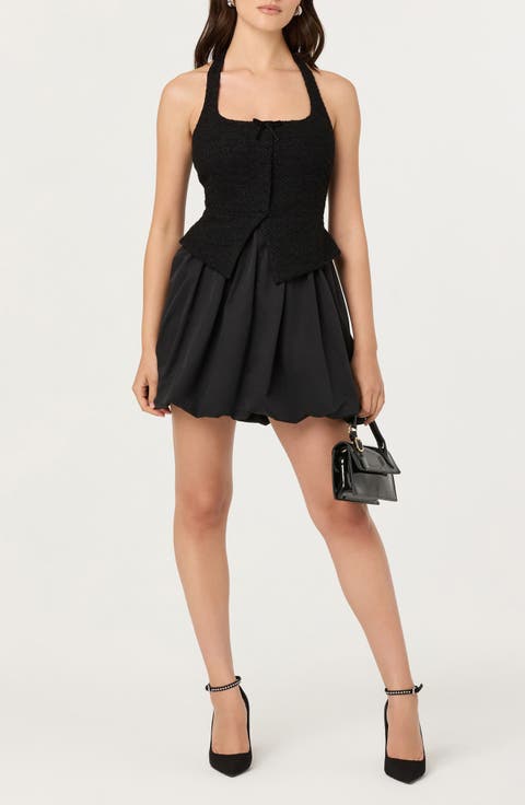 Giavanna Halter Minidress