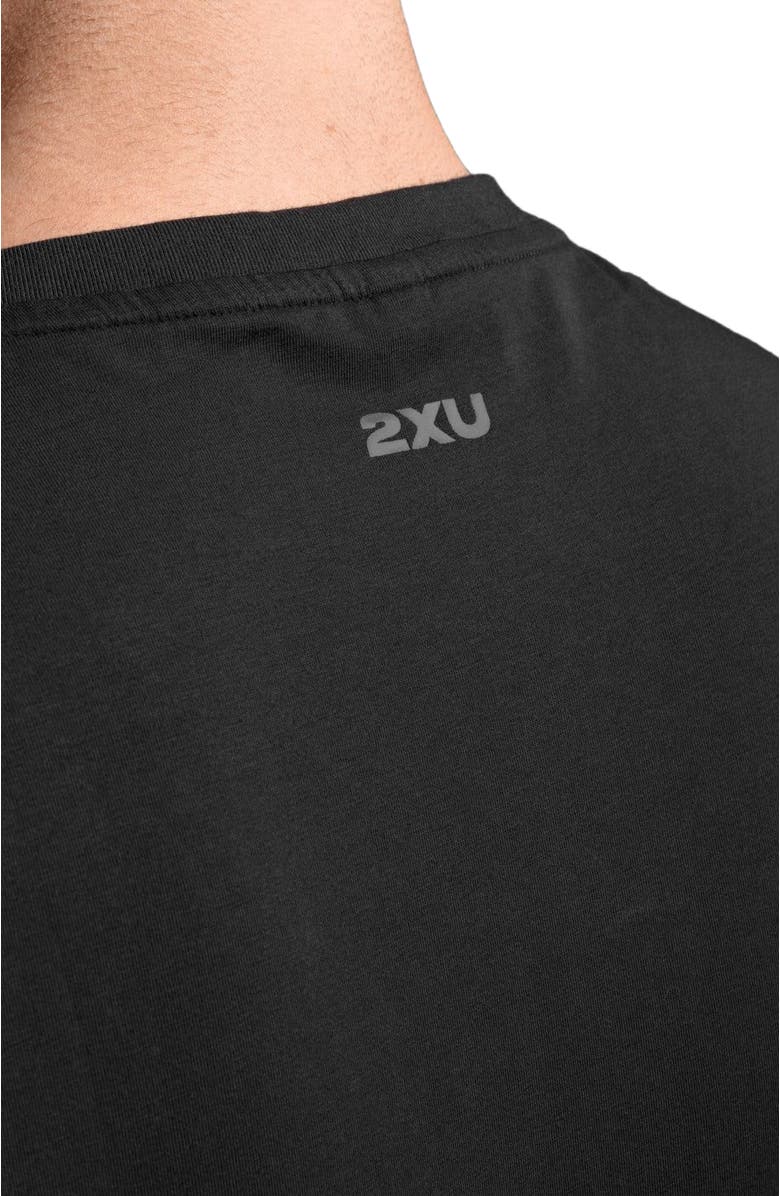 2XU Motion Cotton Flex Tank, Alternate, color, Black/Black