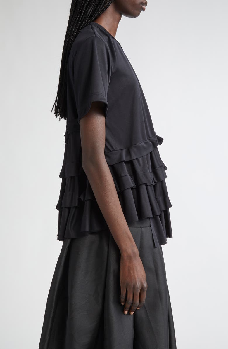 Comme des Garçons Comme des Garçons Tiered Ruffle T-Shirt, Alternate, color, 