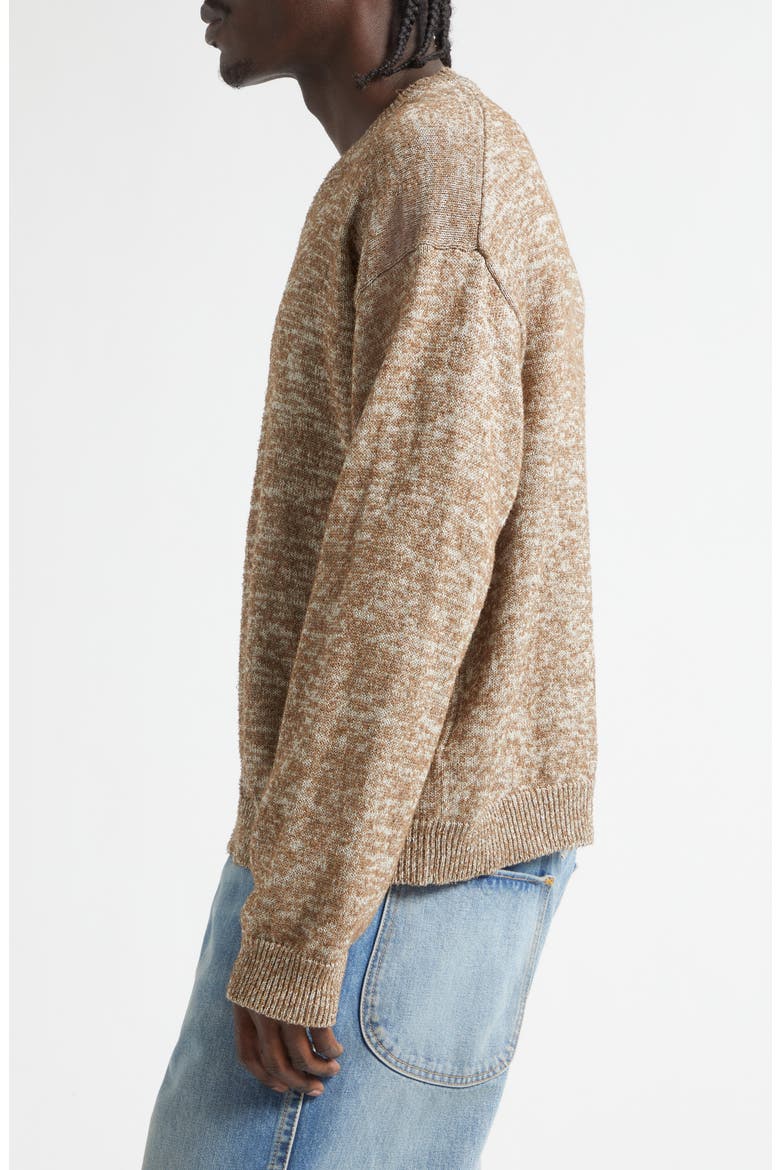 V-Neck Sweater, Alternate, color, LIGHT BROWN/ BEIGE