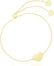 The Lovery Fine Jewelry Gold Heart Bolo Bracelet