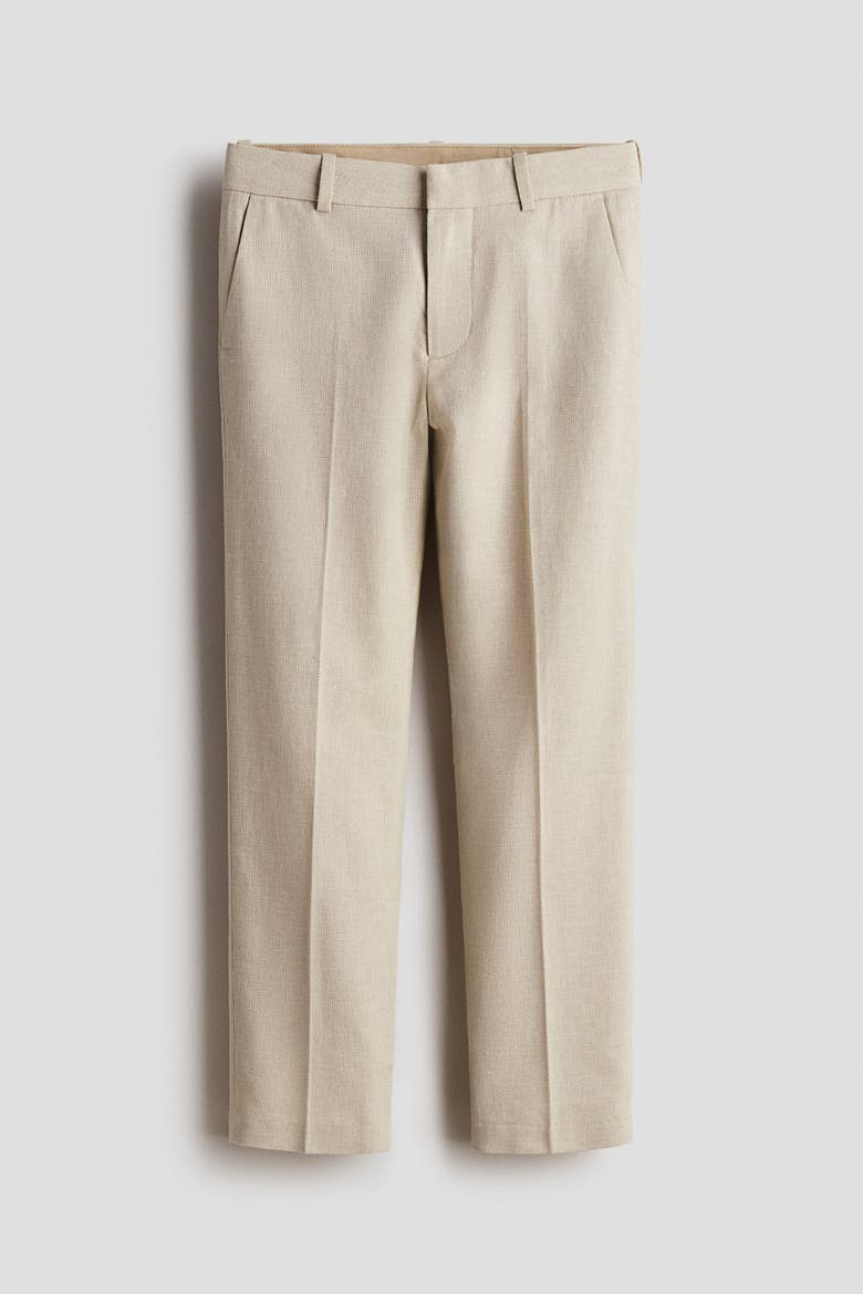 Tailored Pants, Alternate, color, Light beige