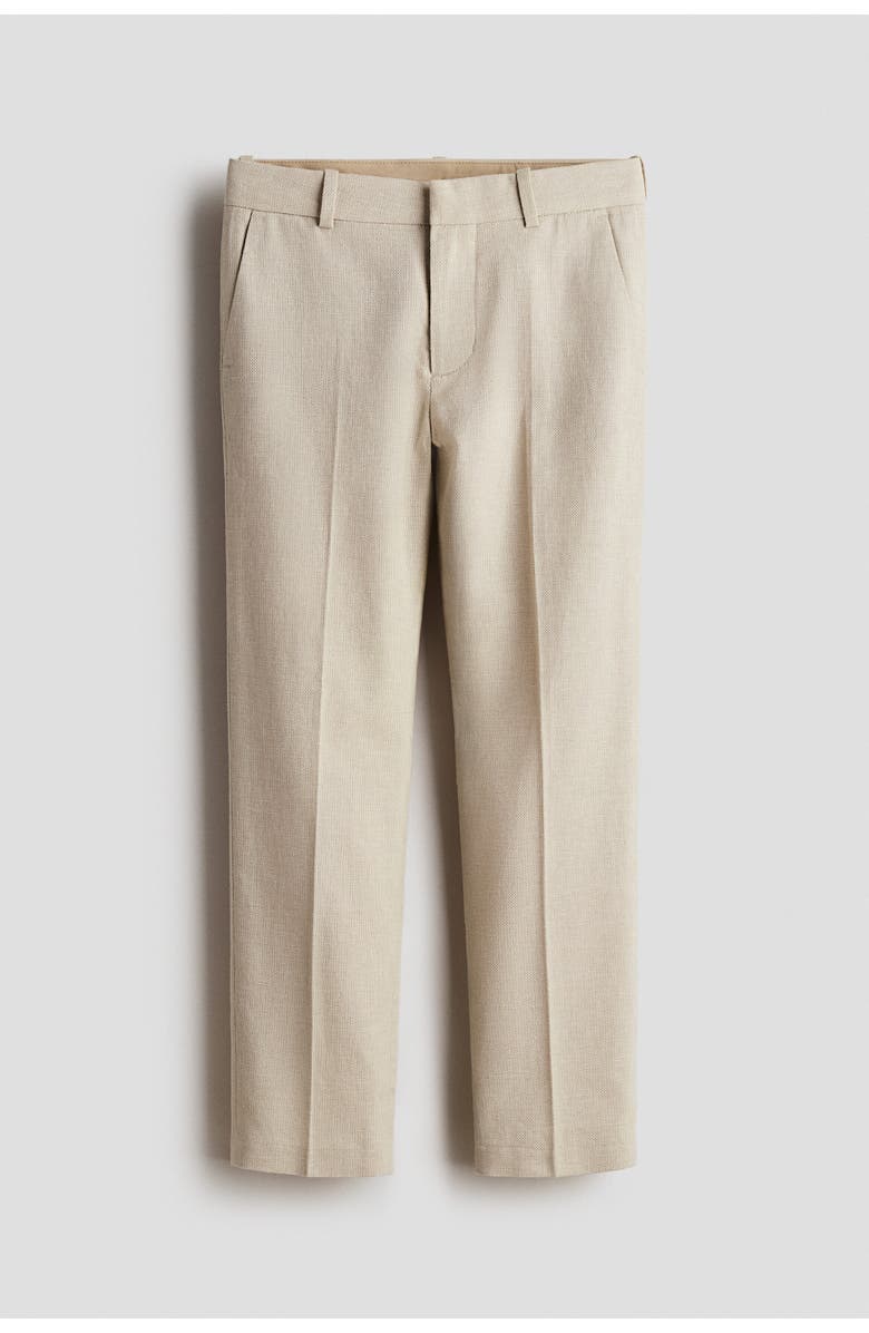 H&M Tailored Trousers, Alternate, color, Light Beige