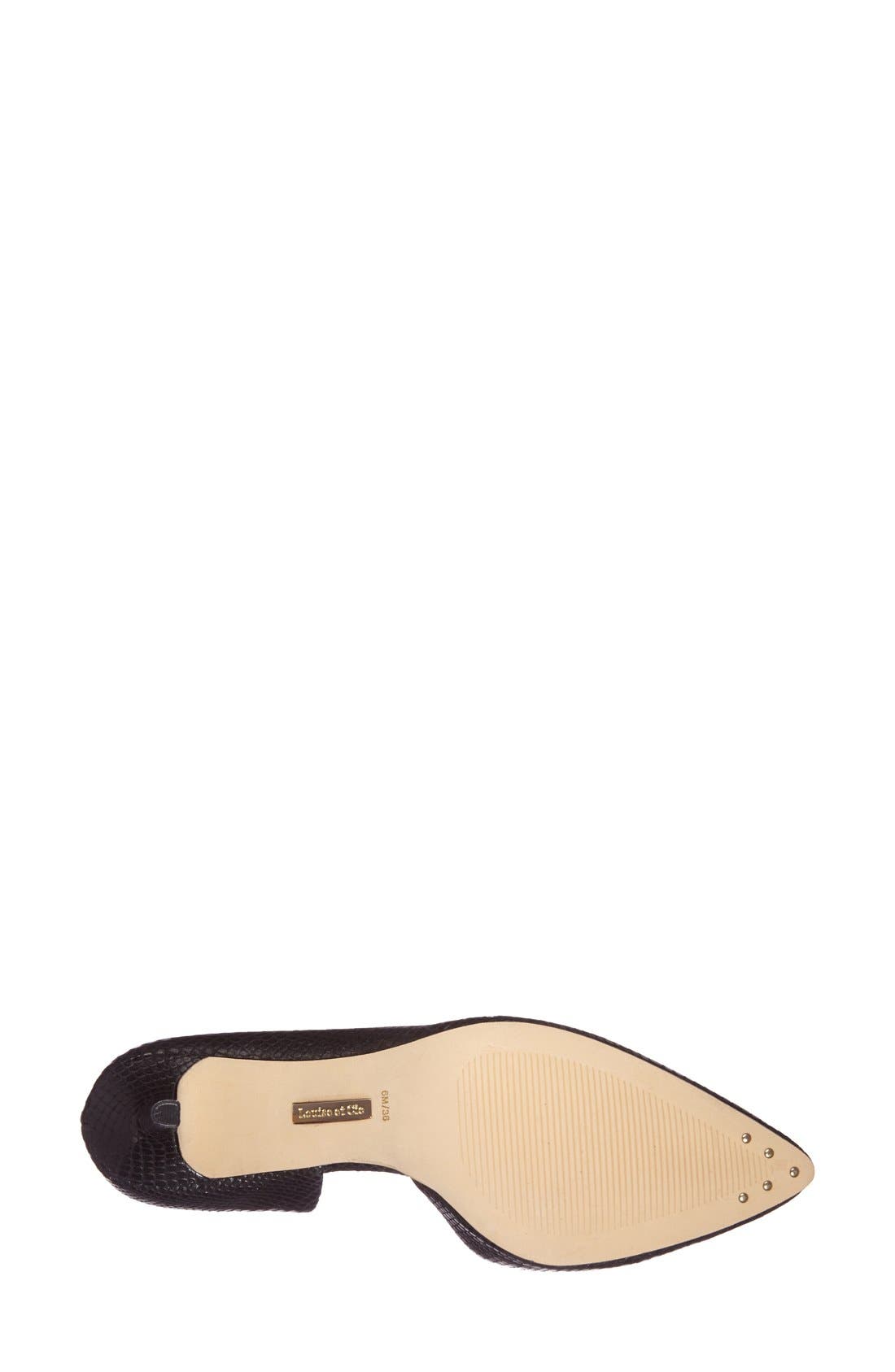 'Davosa' d'Orsay Pump, Alternate, color, BLACK