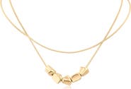 JARDIN Pebble Beaded Layered Necklace