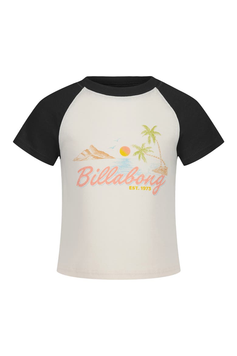Kids' What a Vibe Raglan T-Shirt, Main, color, BLACK SANDS