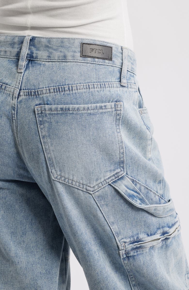 PTCL Sabrina Baggy Denim Cargo Shorts, Alternate, color,