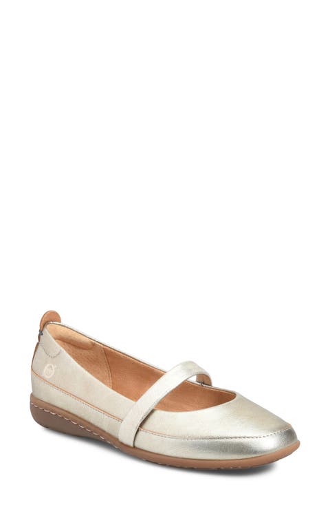 Fianna Leather Mary Jane Flat