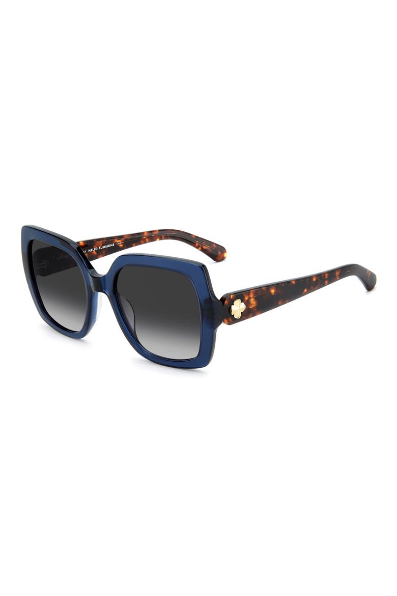 amaya 55mm gradient square sunglasses, Alternate, color, BLUE/ DARK GREY SF