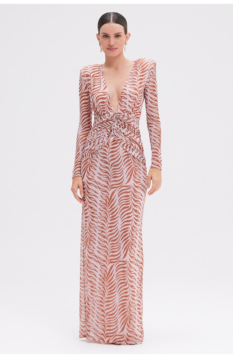 PatBO Botanic Retro Tulle Maxi Dress, Main, color, Light Pink