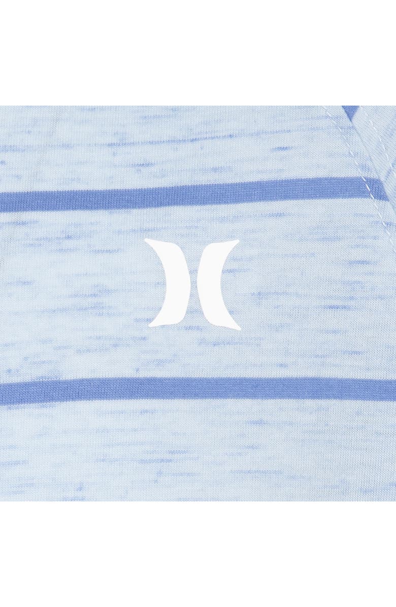 Hurley Kids' Stripe Cloud Slub Pullover Hoodie, Alternate, color, Bc8crystal