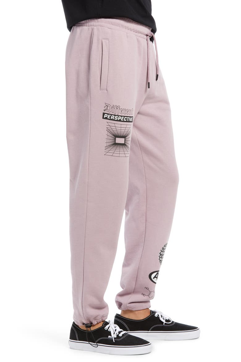 Worldwide Print Joggers, Alternate, color, PURPLE